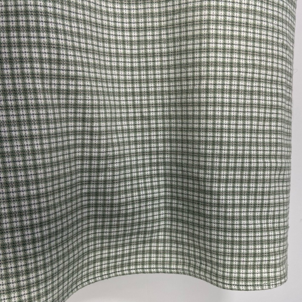 John Galt Plaid Shift Dress Mini White Gingham Preppy Pistachio Green Picnic - Picture 5 of 12